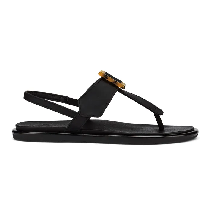 Women Lai TBar Womens Strappy Beach Sandals Black Olukai WaterFriendly