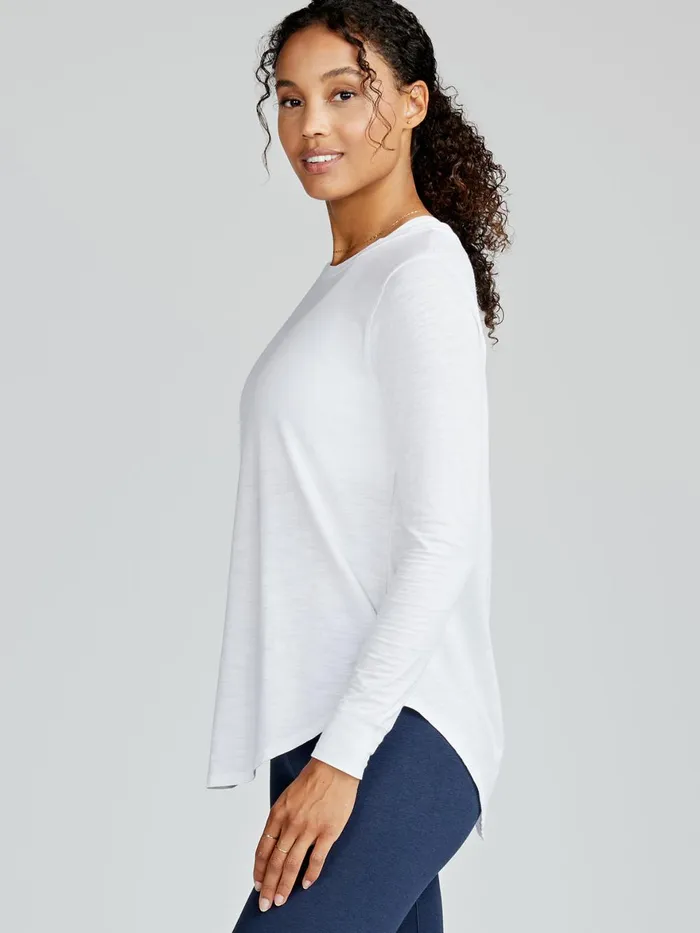 Women Longline Long Sleeve Shirts Tasc Performance Yoga Studio