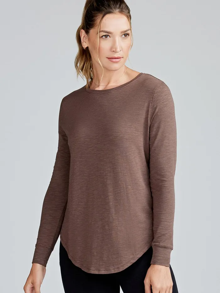 Women Longline Long Sleeve Shirts Tasc Performance Yoga Studio