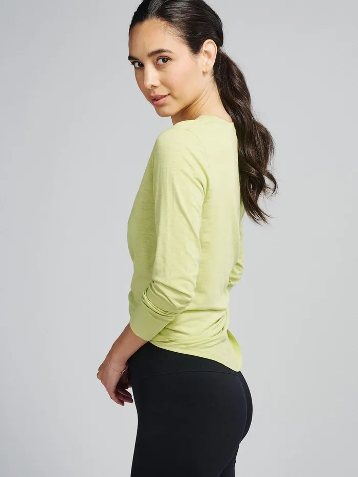 Women Longline Long Sleeve Shirts Tasc Performance Yoga Studio