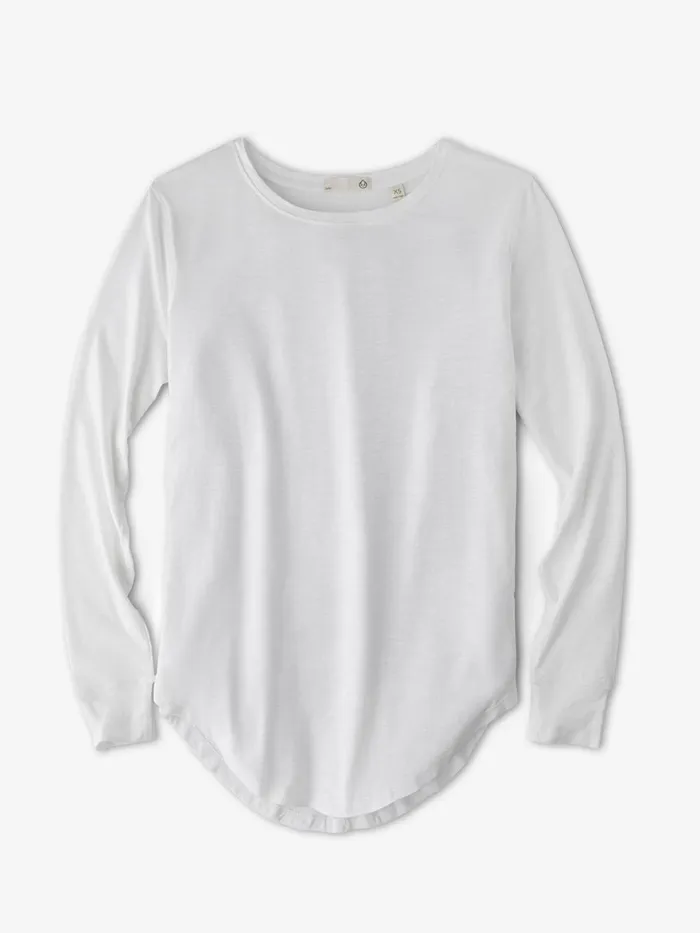 Women Longline Long Sleeve Shirts Tasc Performance Yoga Studio