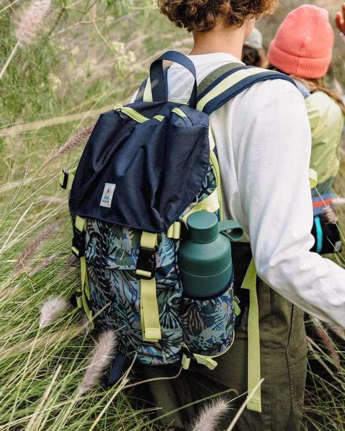 WomenMen Backpacks and Bags Passenger Boondocker Recycled 26L Backpack Abstract Seaweed Pistachio Abstract Seaweed Pistachio