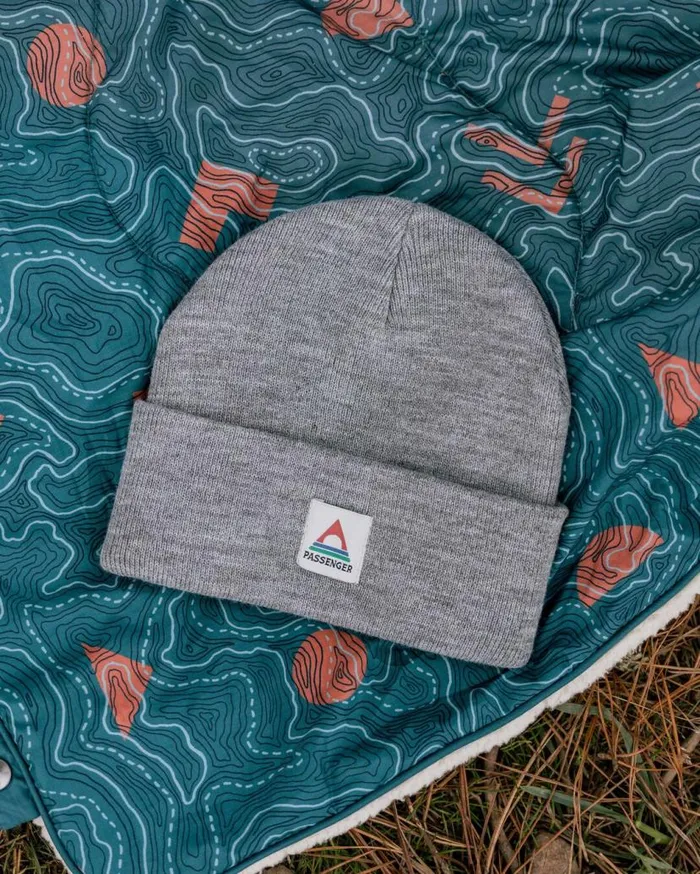 WomenMen Beanies Passenger Core Recycled LowTop Beanie Grey Marl Grey Marl