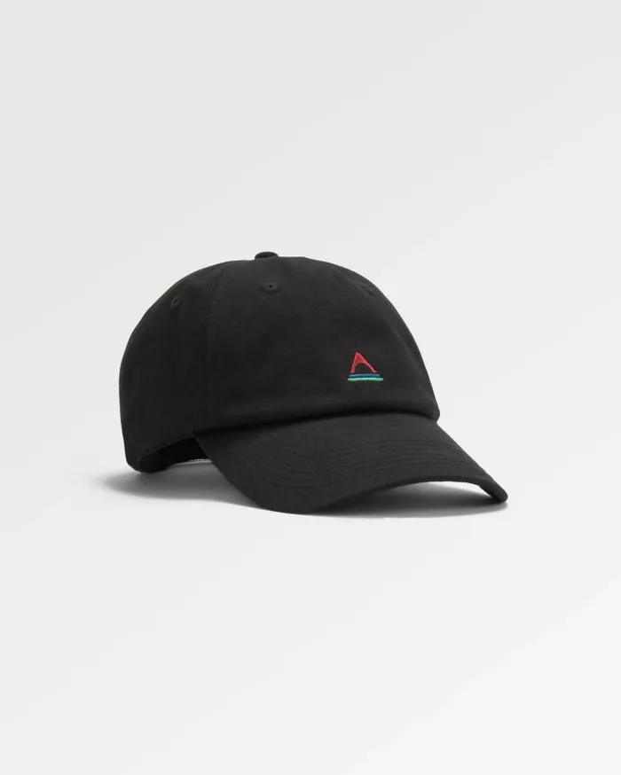 WomenMen Caps and Hats Passenger Classic Recycled Cotton 6 Panel Cap Black Black