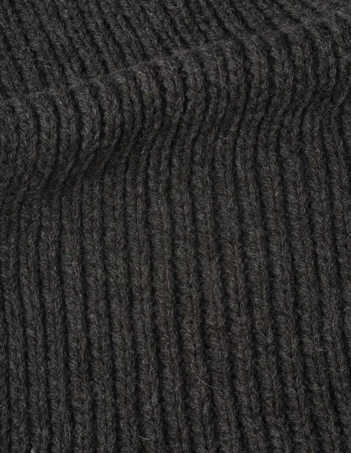 WomenMen Mhl Heavy Rib Scarf Graphite Margaret Howell Scarves WomenMen Mhl Heavy Rib Scarf Graphite Margaret Howell Scarves