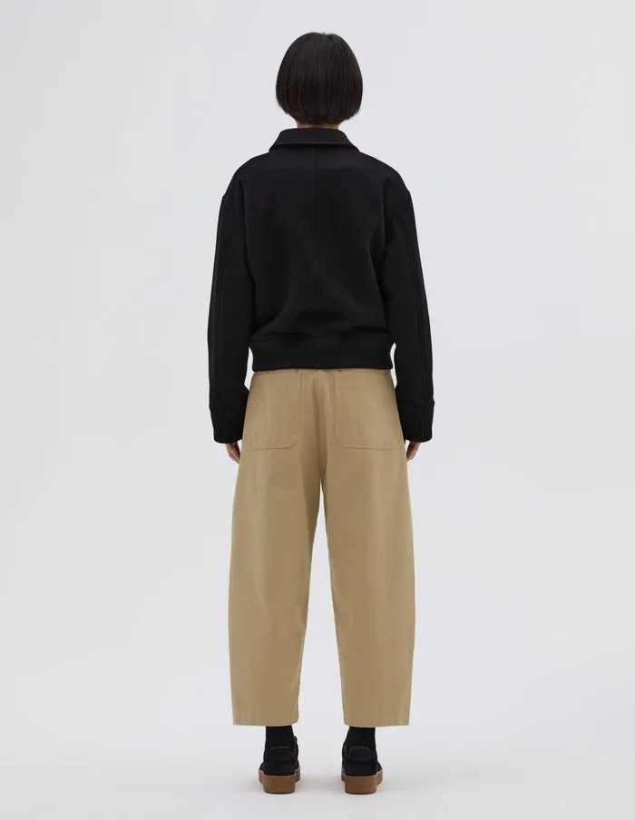 Women Mhl Cropped Bomber Jacket Black Margaret Howell Jackets and Coats