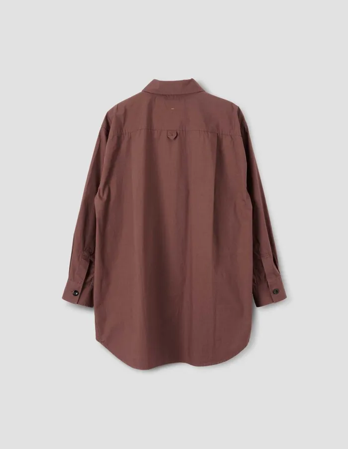 Women Mhl Oversized Painters Shirt Conker Margaret Howell Shirts