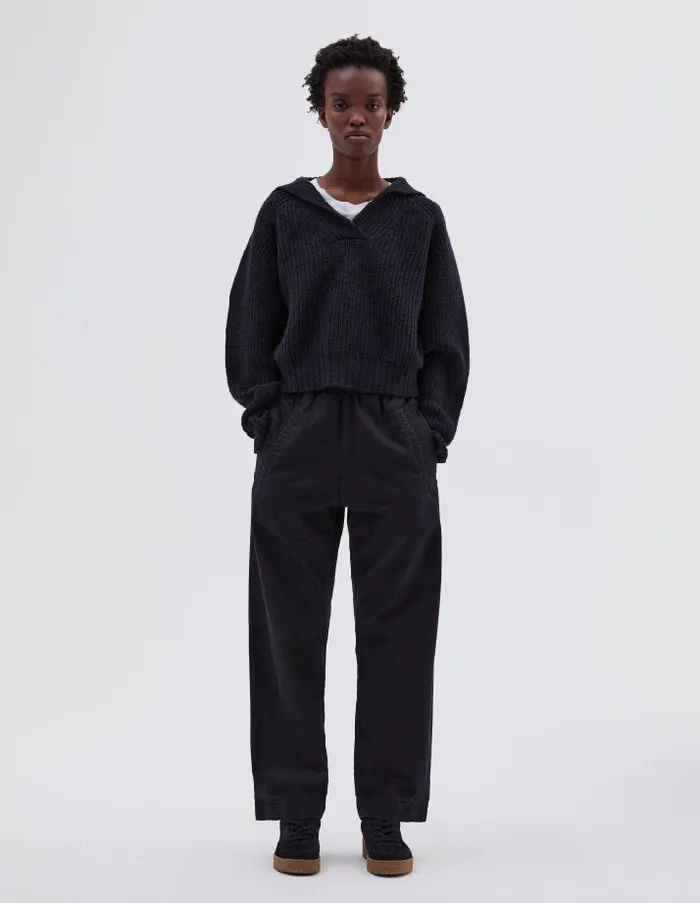 Women Mhl Wide Leg Jogger Indigo Margaret Howell Trousers