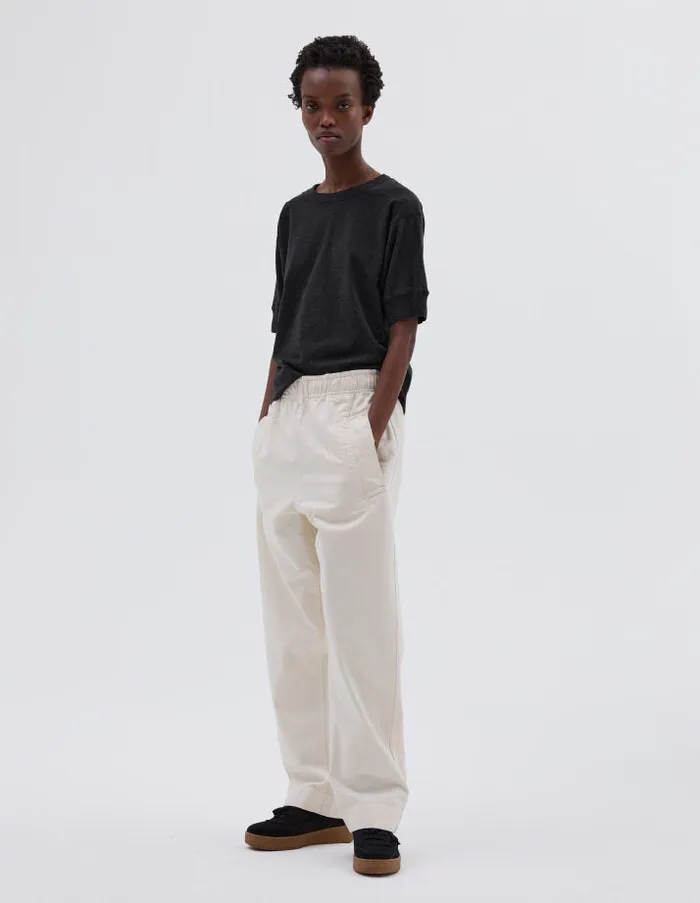 Women Mhl Wide Leg Jogger Off White Margaret Howell Trousers