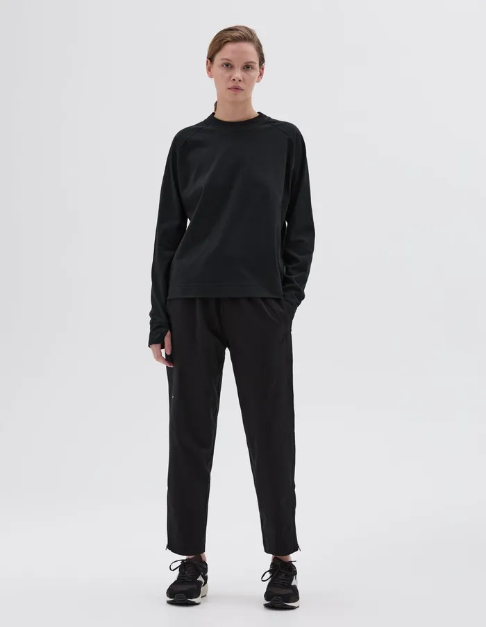 Women Mizuno Lightweight Sweatshirt Black Margaret Howell Sportswear