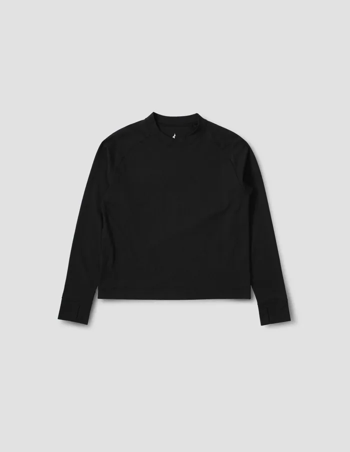 Women Mizuno Lightweight Sweatshirt Black Margaret Howell Sportswear
