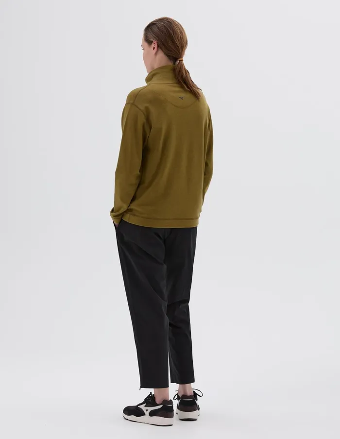 Women Mizuno Thermal Funnel Neck Ochre Margaret Howell Sportswear