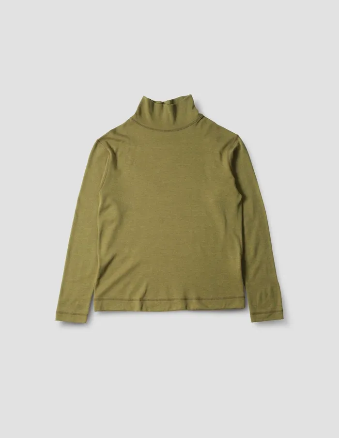 Women Mizuno Thermal Funnel Neck Ochre Margaret Howell Sportswear