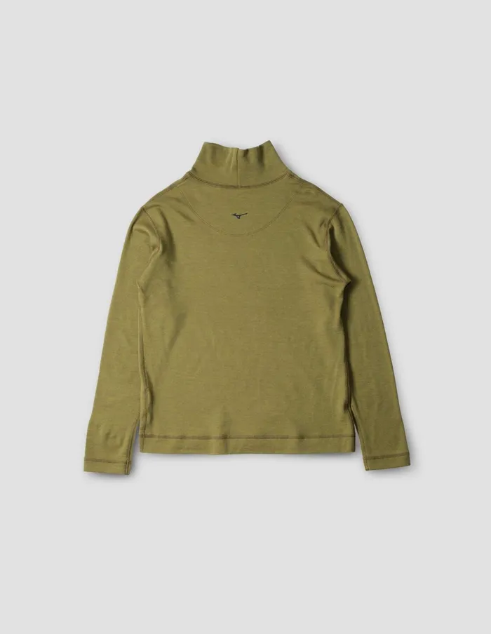 Women Mizuno Thermal Funnel Neck Ochre Margaret Howell Sportswear