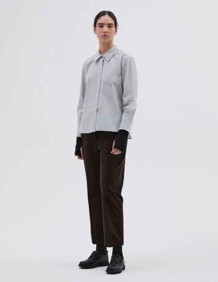 Women Monogram Shirt Faded Grey Margaret Howell Shirts