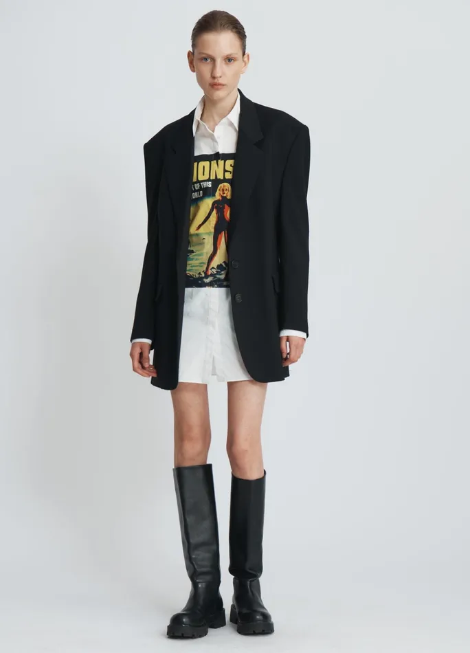 Women MONSE Lady Print Poster Shirt MONSE Tops