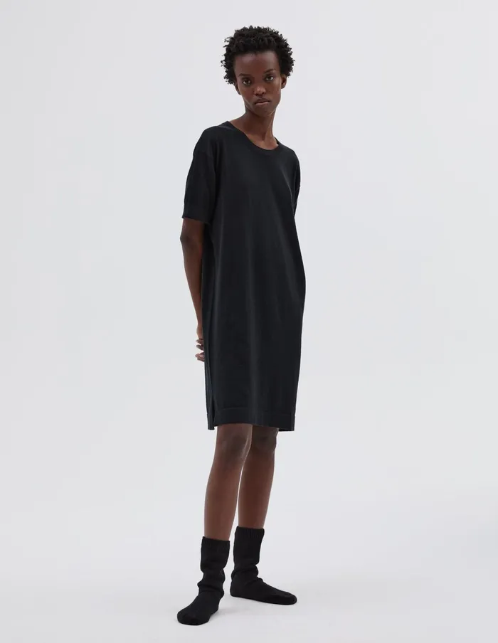 Women Night T Shirt Black Margaret Howell Nightwear