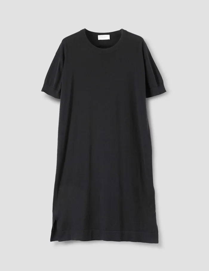 Women Night T Shirt Black Margaret Howell Nightwear