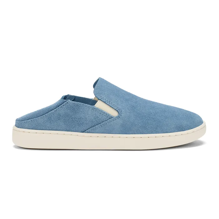 Women Pehuea Luxe Womens Suede SlipOn Shoes Blissful Blue Olukai SlipOn Women Pehuea Luxe Womens Suede SlipOn Shoes Blissful Blue Olukai SlipOn