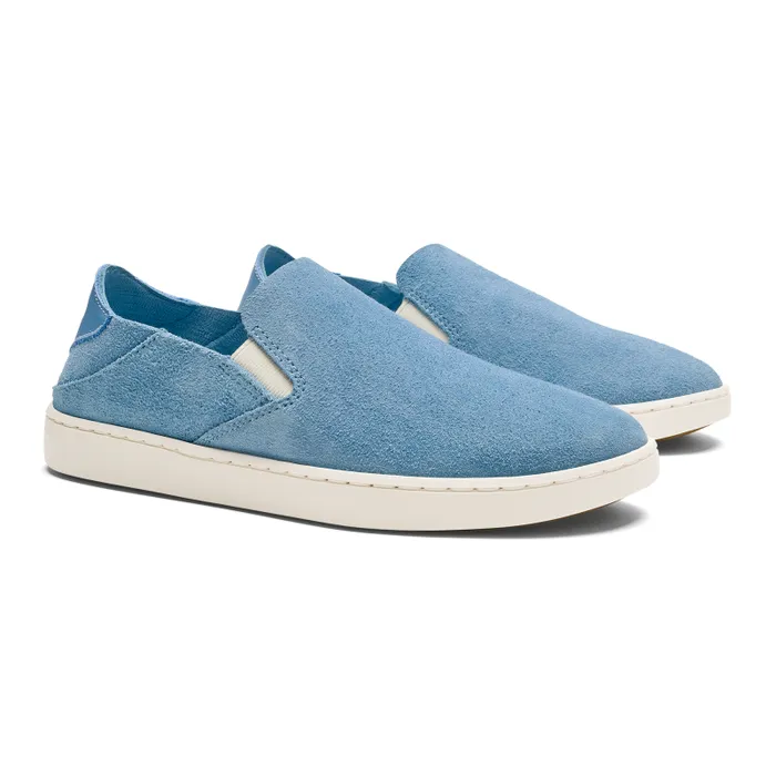 Women Pehuea Luxe Womens Suede SlipOn Shoes Blissful Blue Olukai SlipOn Women Pehuea Luxe Womens Suede SlipOn Shoes Blissful Blue Olukai SlipOn