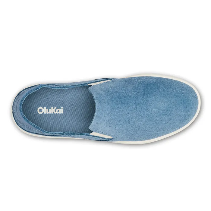 Women Pehuea Luxe Womens Suede SlipOn Shoes Blissful Blue Olukai SlipOn Women Pehuea Luxe Womens Suede SlipOn Shoes Blissful Blue Olukai SlipOn