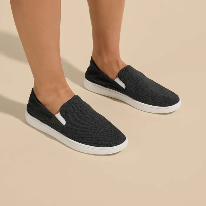 Women Pehuea Womens Breathable SlipOn Shoes Black Olukai SlipOn Women Pehuea Womens Breathable SlipOn Shoes Black Olukai SlipOn