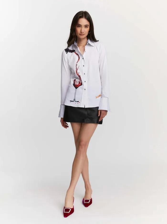 Women PINOT NOIR SHIRT White Robert Graham Tops
