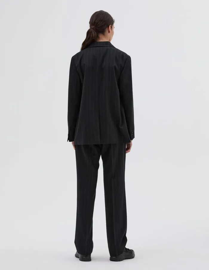 Women Relaxed Blazer Black Grey Margaret Howell Jackets and Coats