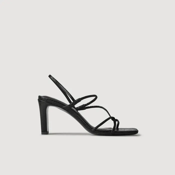 Women Sandals SANDRO Sandals With Narrow Straps Black