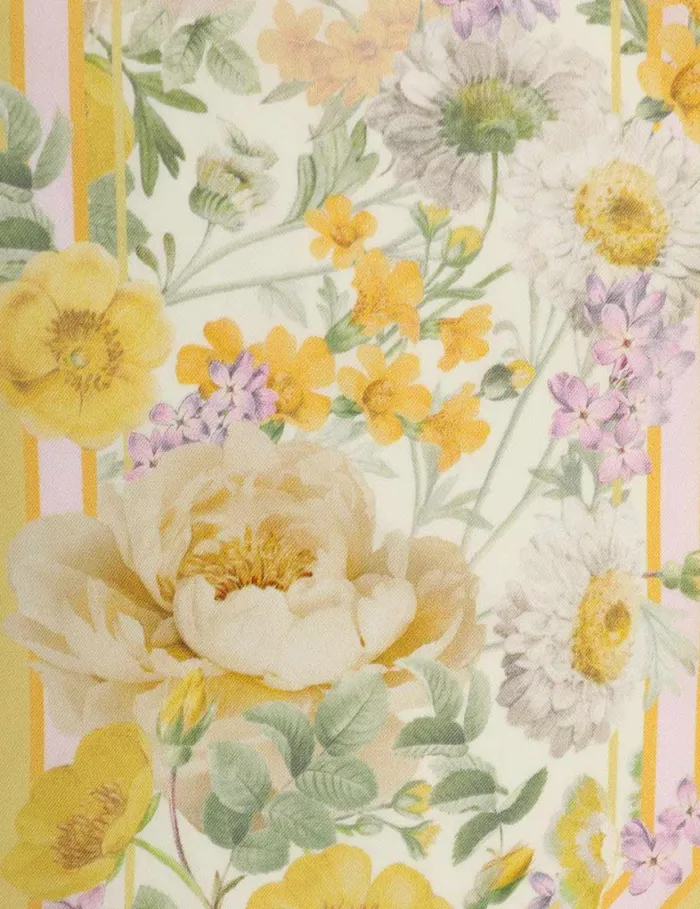 Women Scarves Zimmermann Printed Silk Neck Scarf Citrus Garden Print