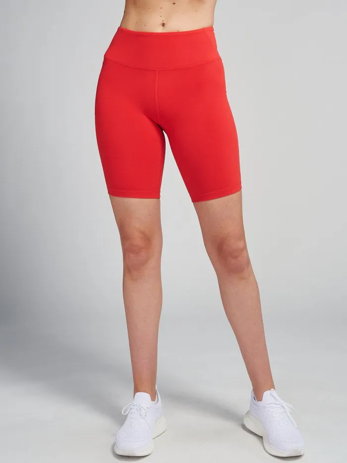 Women Sculptive Pocket Bike Short 8in Tasc Performance Tennis Pickleball