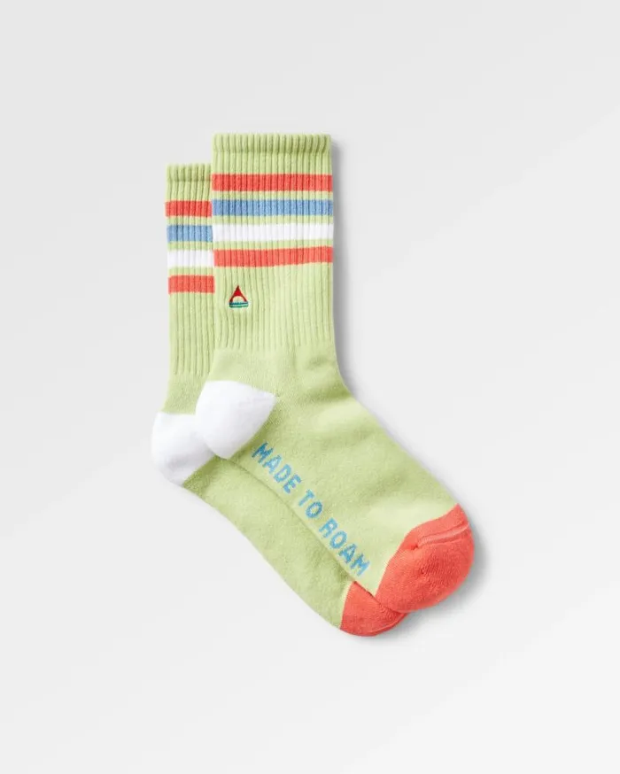 Women Socks Passenger Organic Midweight Crew Socks Green Fig Green Fig