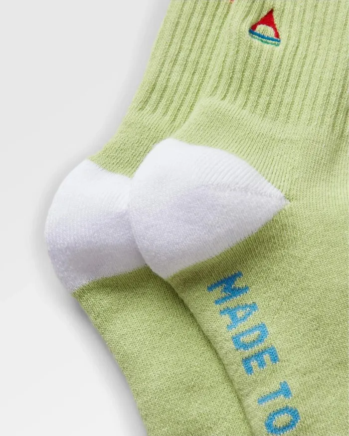 Women Socks Passenger Organic Midweight Crew Socks Green Fig Green Fig