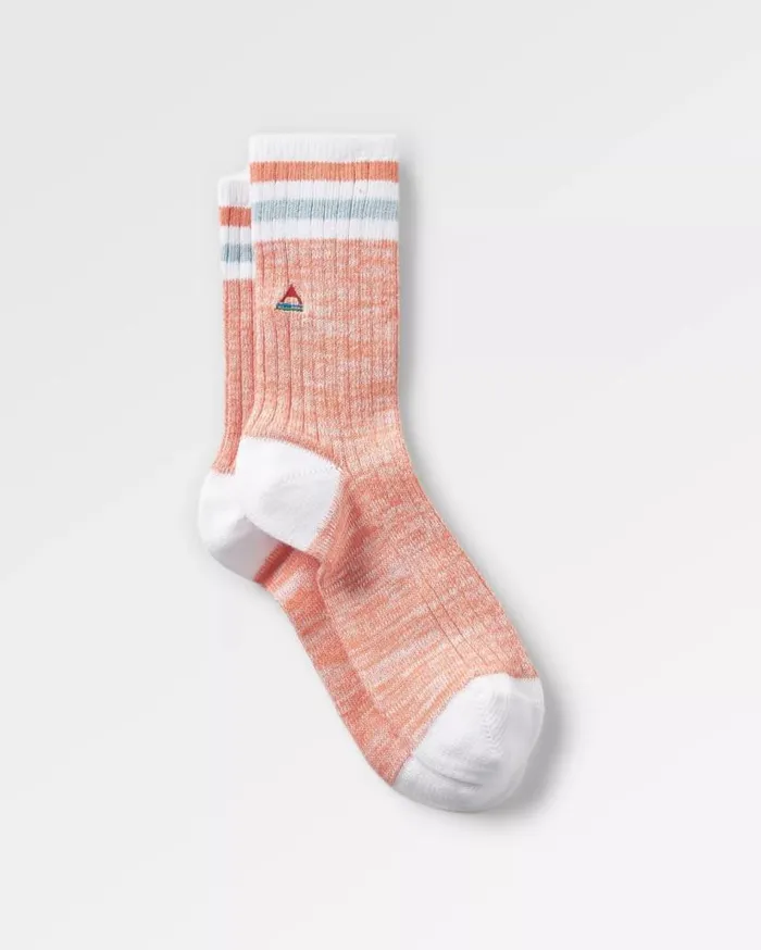 Women Socks Passenger Organic Midweight Rib Socks Apricot Apricot