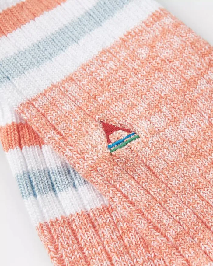 Women Socks Passenger Organic Midweight Rib Socks Apricot Apricot