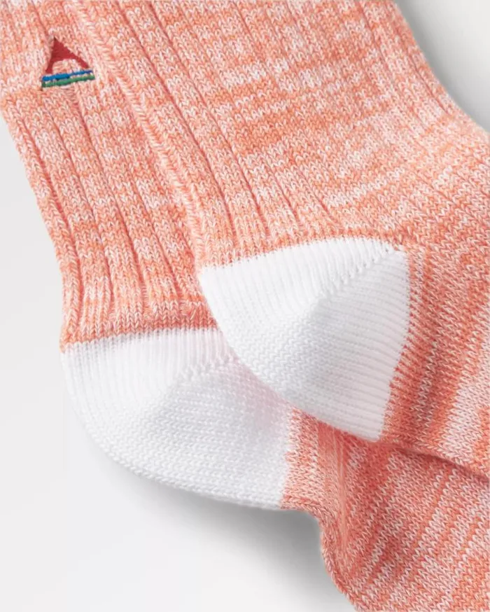 Women Socks Passenger Organic Midweight Rib Socks Apricot Apricot