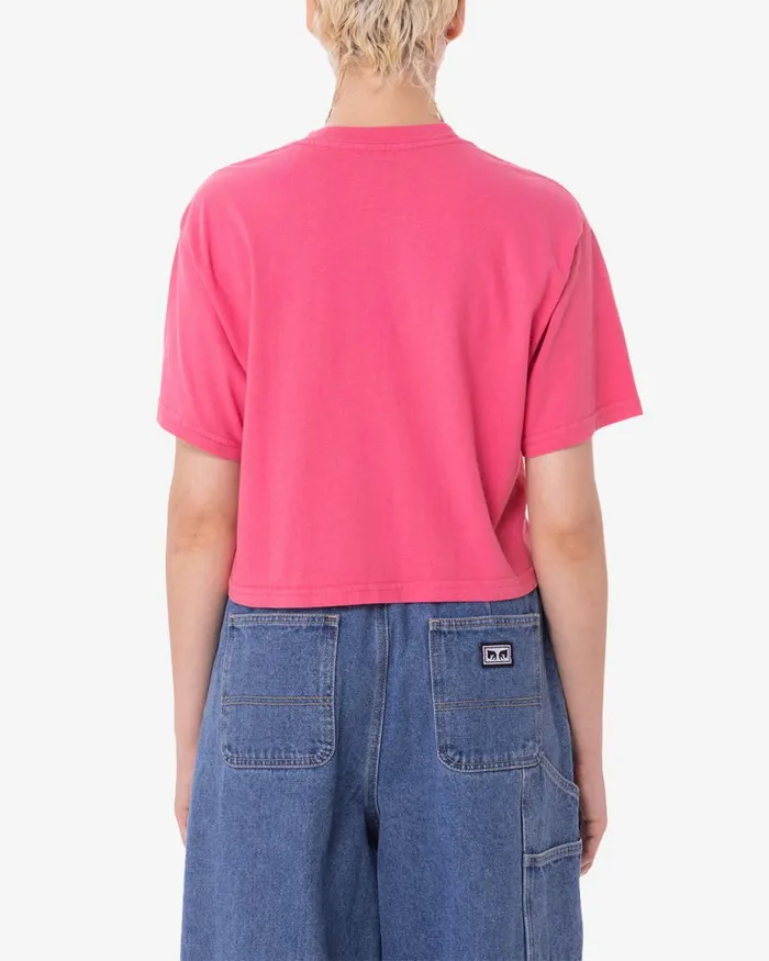 Women SOUND and RESISTANCE WEEKEND CROP TSHIRT Hot Pink OBEY Clothing TSHIRTS Women SOUND and RESISTANCE WEEKEND CROP TSHIRT Hot Pink OBEY Clothing TSHIRTS