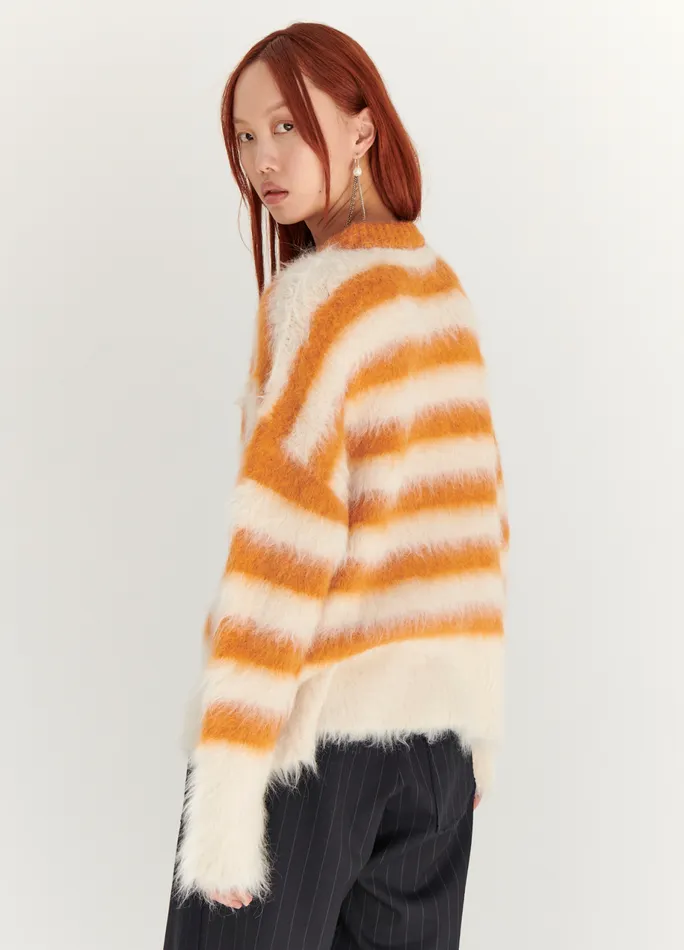 Women Striped Alpaca Sweater MONSE Knitwear