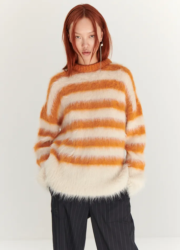 Women Striped Alpaca Sweater MONSE Knitwear