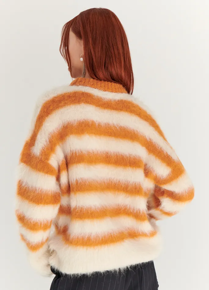 Women Striped Alpaca Sweater MONSE Knitwear