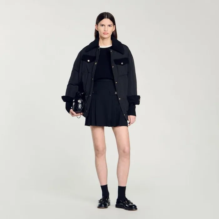 Women Sweaters and Cardigans SANDRO Wool Blend Sweater Black