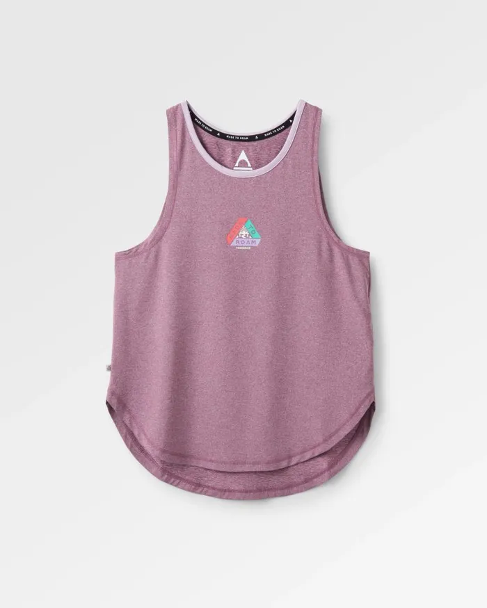 Women Tops Passenger Breezy Recycled Active Vest Berry Marl Berry Marl
