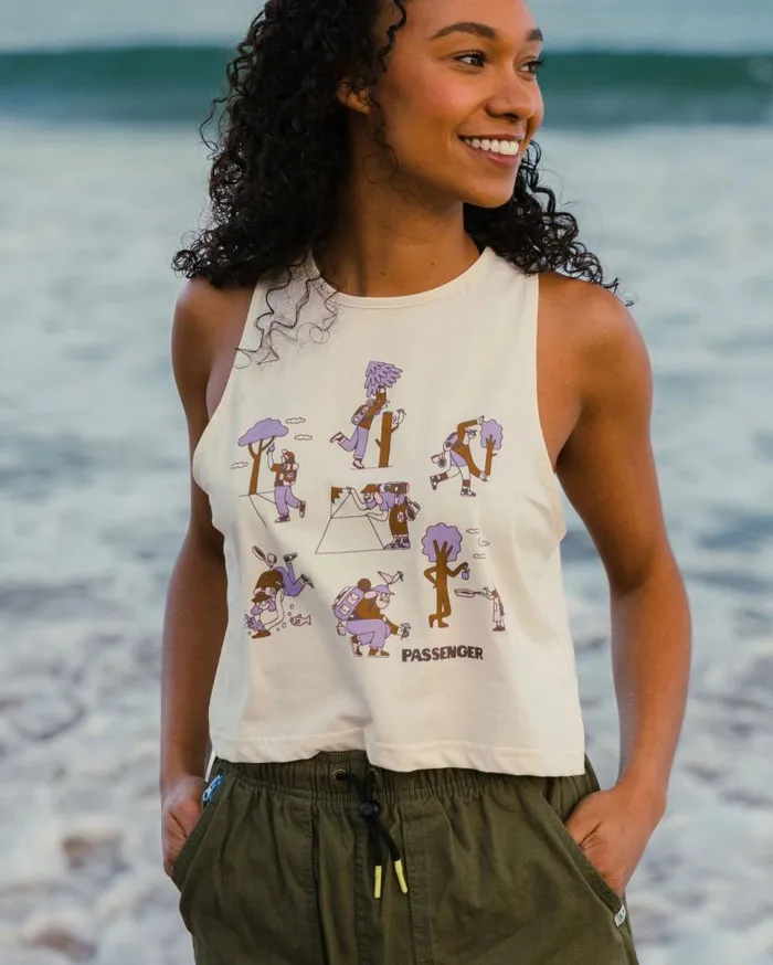 Women Tops Passenger Go Forage Organic Cotton Vest Birch Birch