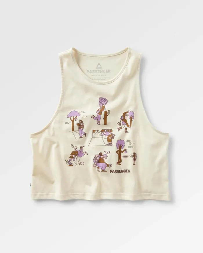 Women Tops Passenger Go Forage Organic Cotton Vest Birch Birch