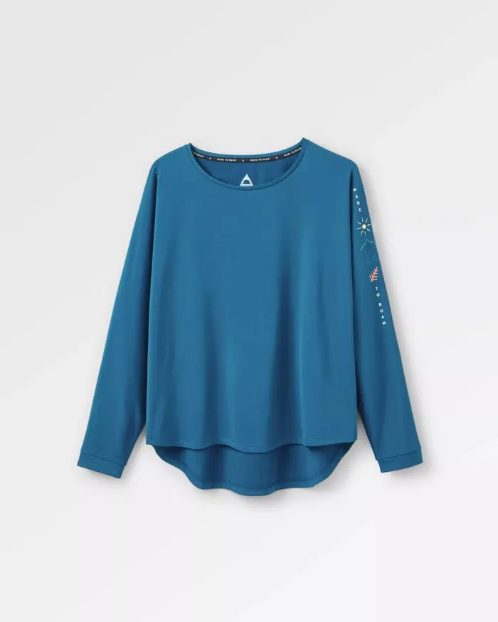 Women Tops Passenger Hatha Recycled Active Top Corsair Blue Corsair Blue
