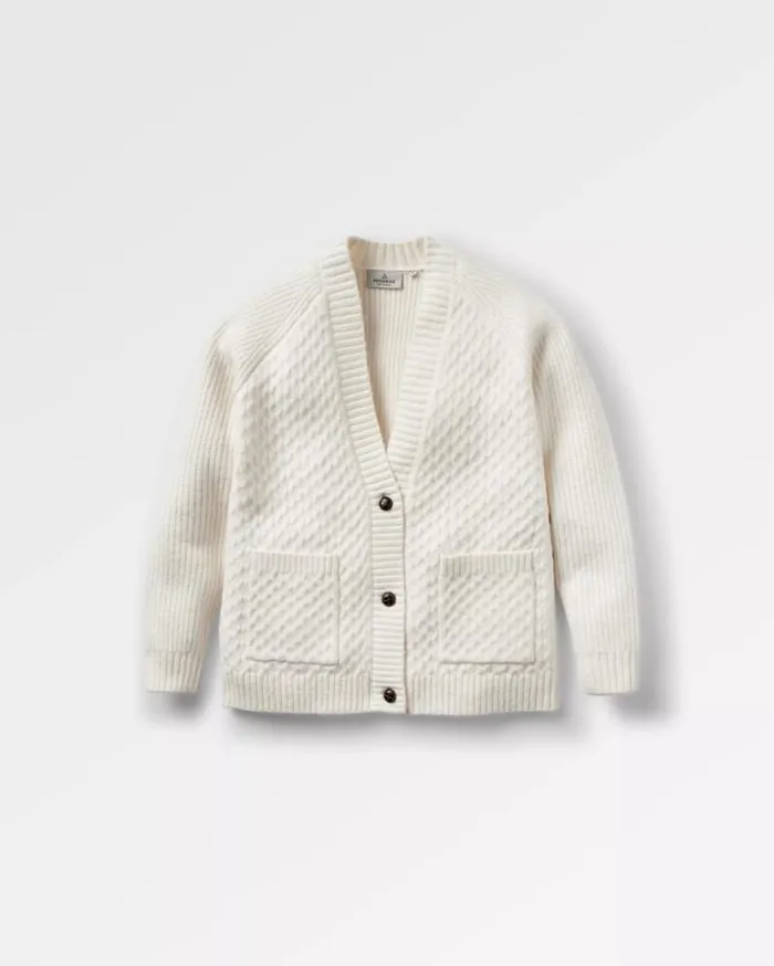 Women Tops Passenger Homey Recycled Knitted Cable Cardigan Off White Off White