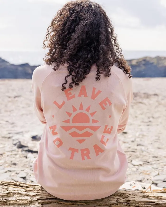 Women Tops Passenger Mystic Recycled Cotton Sweatshirt Peach Whip Peach Whip