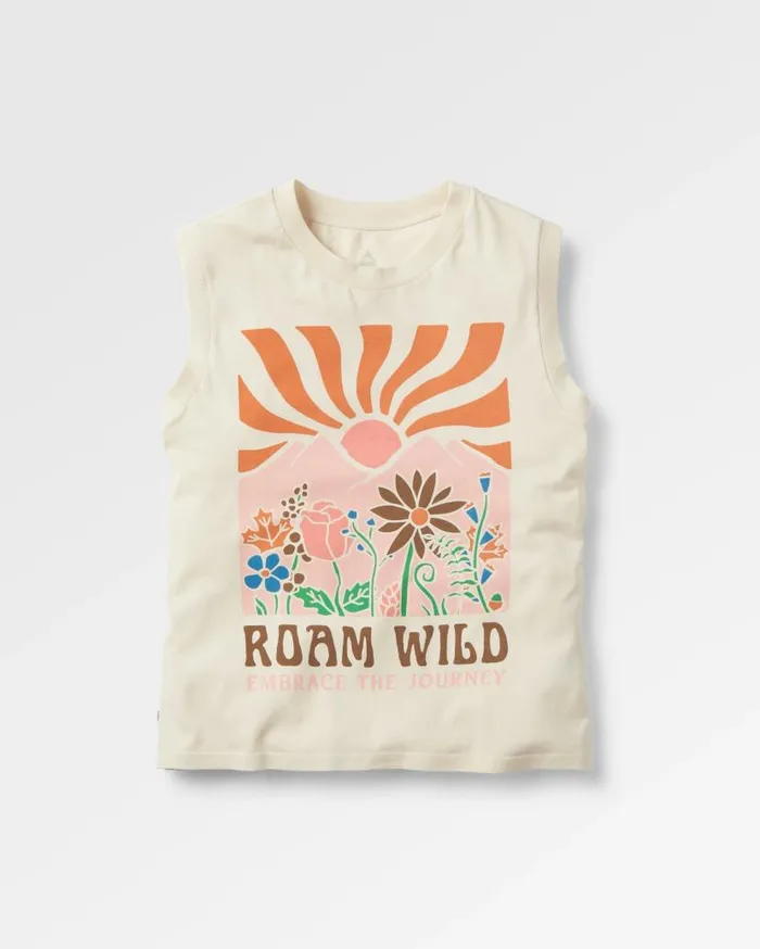 Women Tops Passenger Roam Wild Recycled Cotton Vest Birch Birch