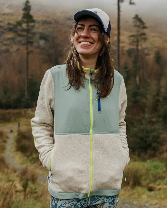 Women Tops Passenger Wilder Recycled Polartec Fleece Birch Marl Birch Marl