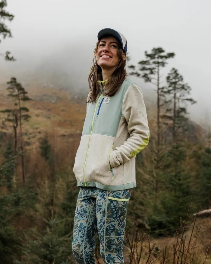 Women Tops Passenger Wilder Recycled Polartec Fleece Birch Marl Birch Marl